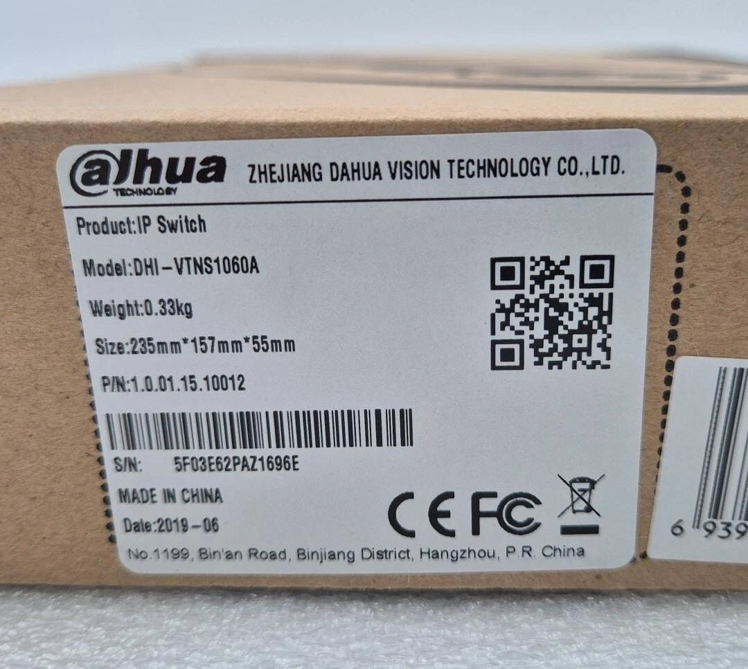 Dahua IP Switch DHI-VTNS1060A Network Power Supply Video Intercom Phone System