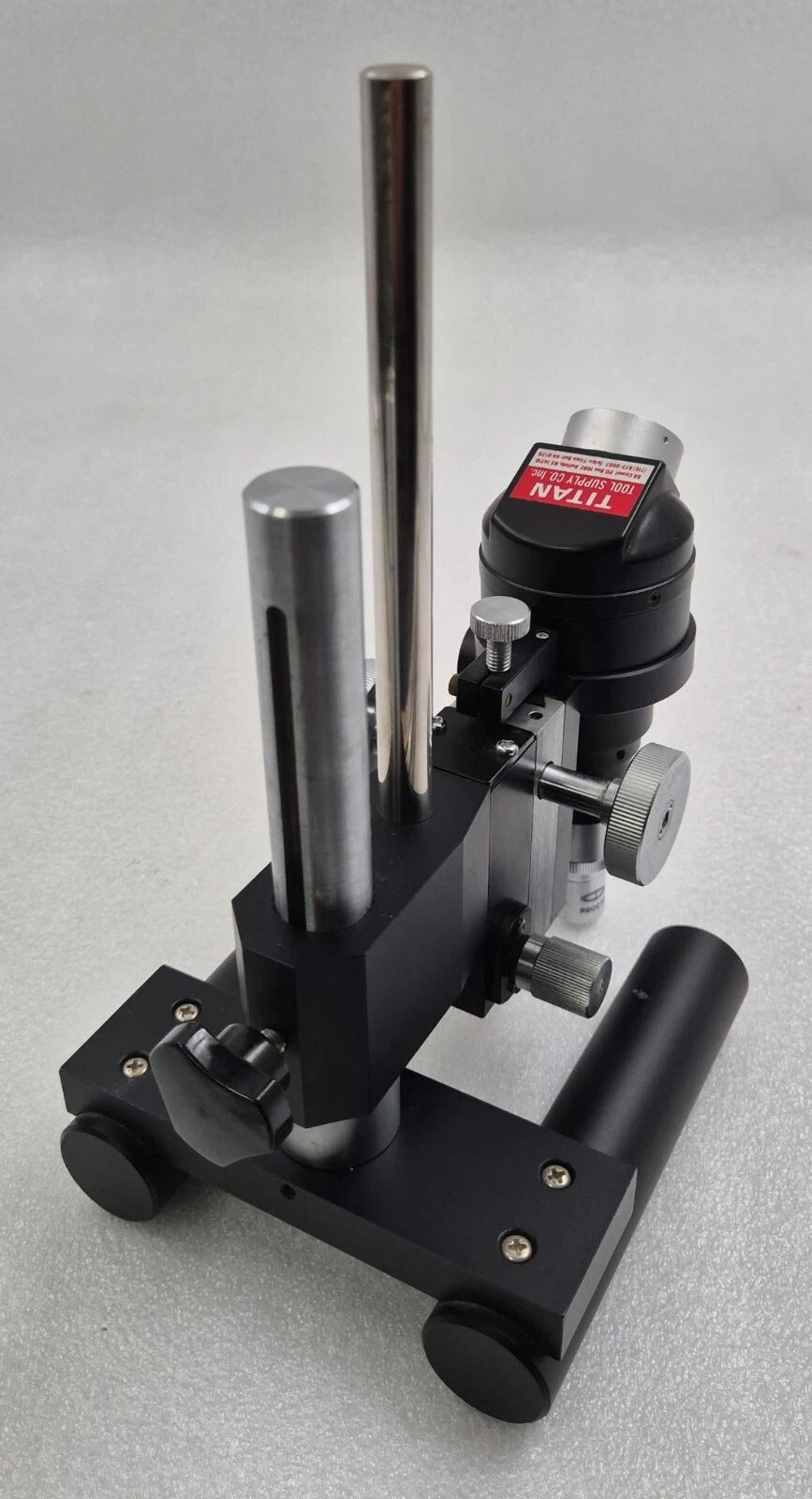 TITAN TOOL SUPPLY Monocular Measuring Microscope Stand W/ Objective Lens 10 0.25