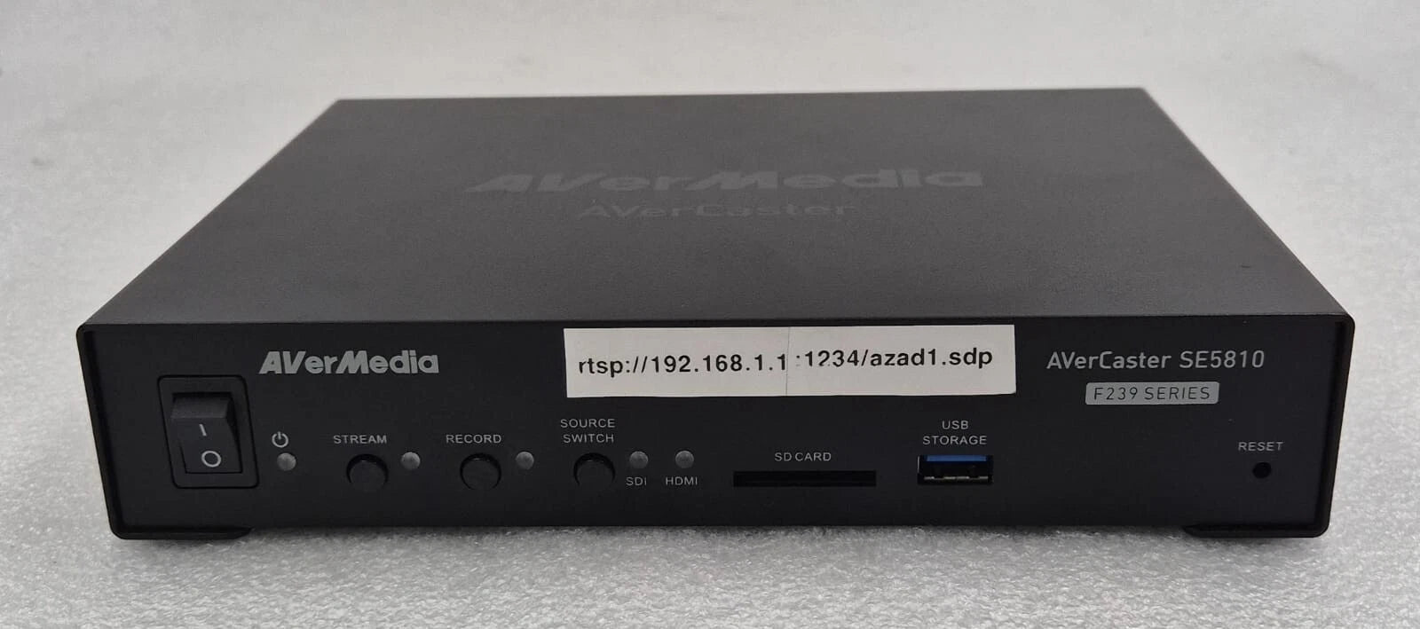 AVerMedia Avercaster SE5810 F239 Series Streaming Box Media Live Device 12V