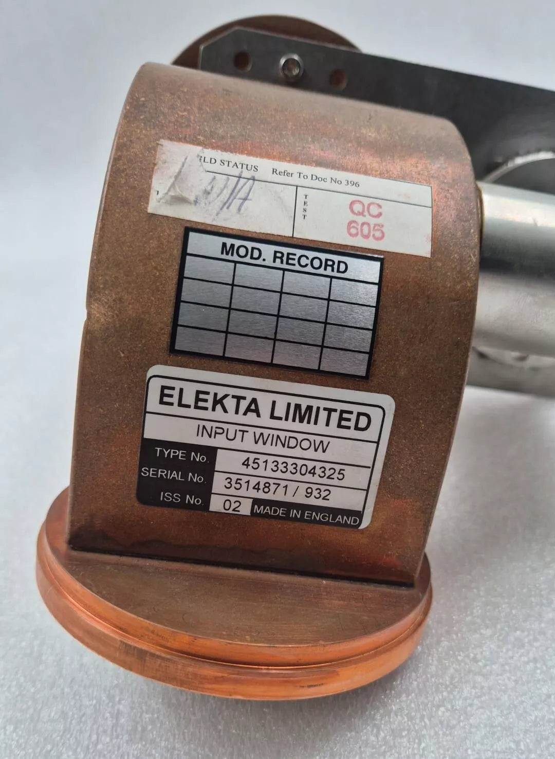 ELEKTA ONCOLOGY INPUT WINDOW 45133304325
