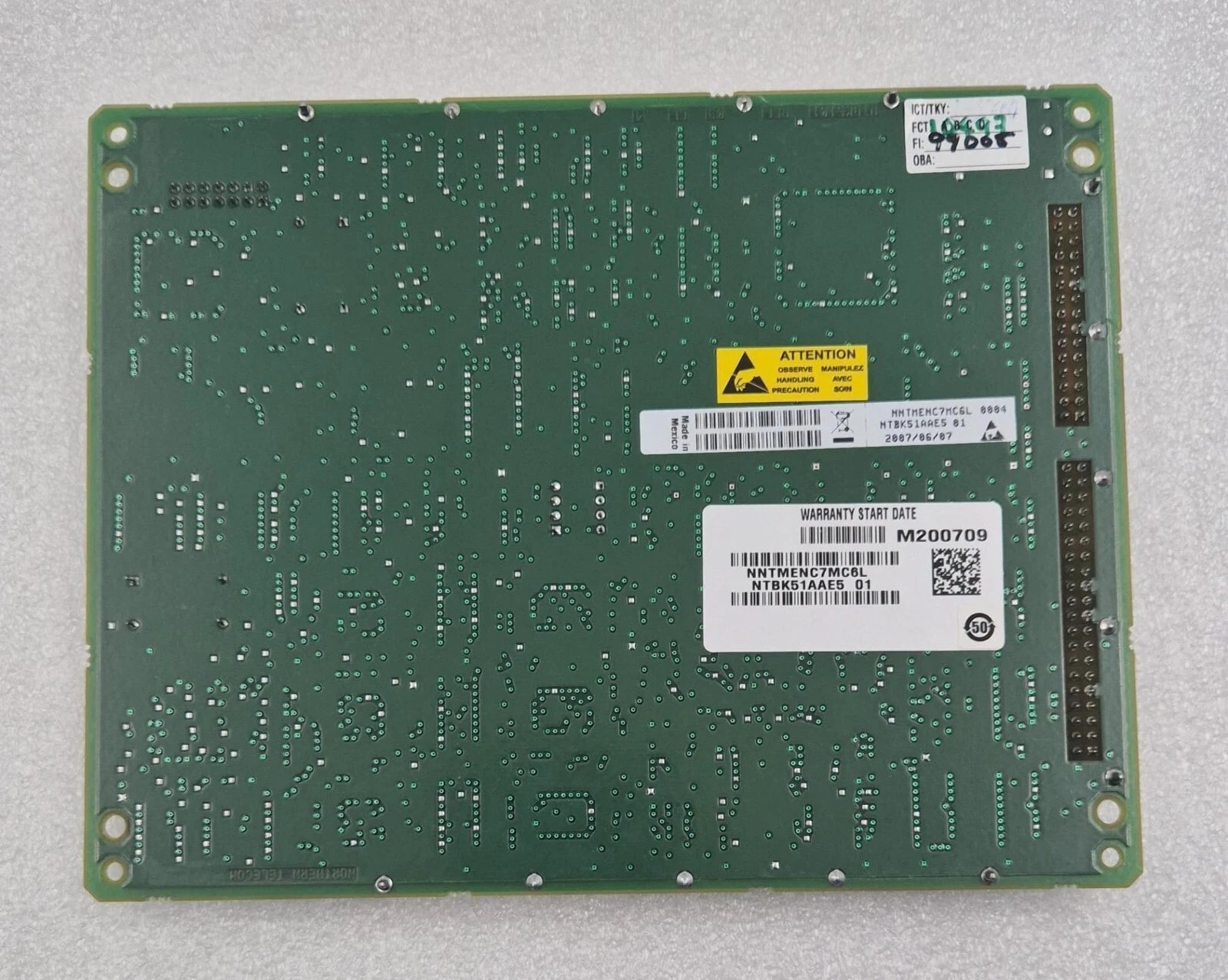Northern Telecom nt NTBK51AAE5 01 Line Card PCB Board
