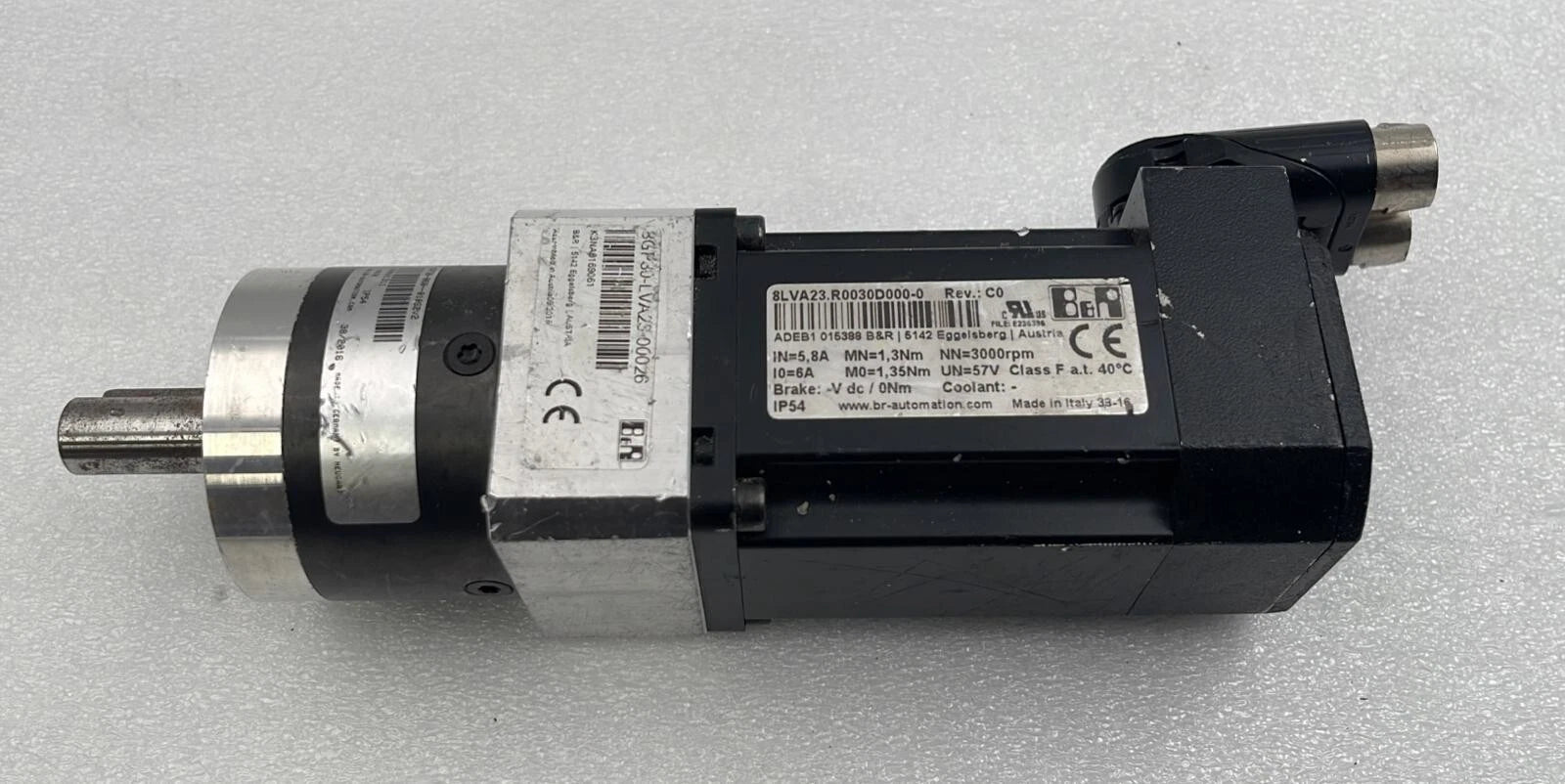 B&R Automation 8LVA23.R0030D000-0 Synchronous Servo Motor W/ 8GP30-060-010S2V2