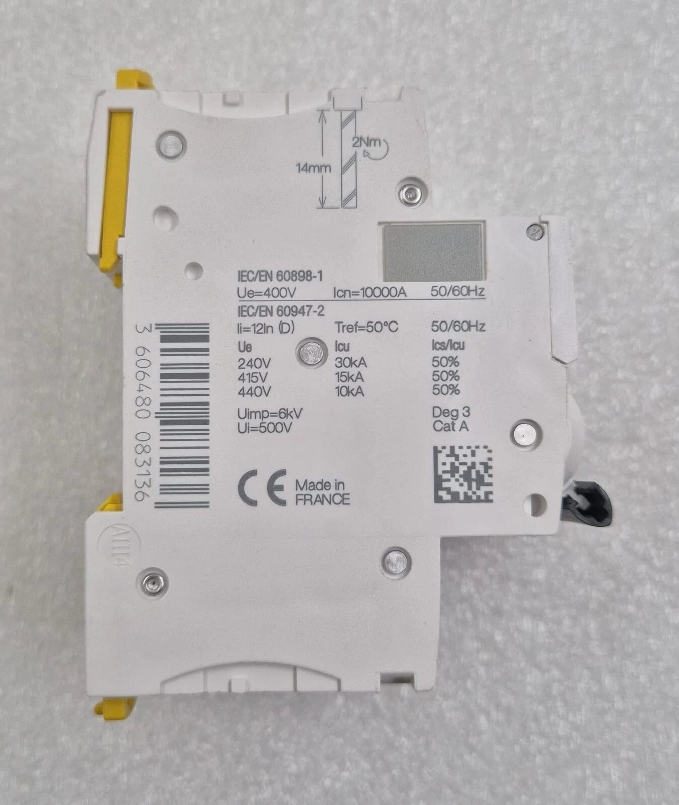 Schneider IC60H D25A D 25A  D25 400V 3-Pole Circuit Breaker Merlin Gerin