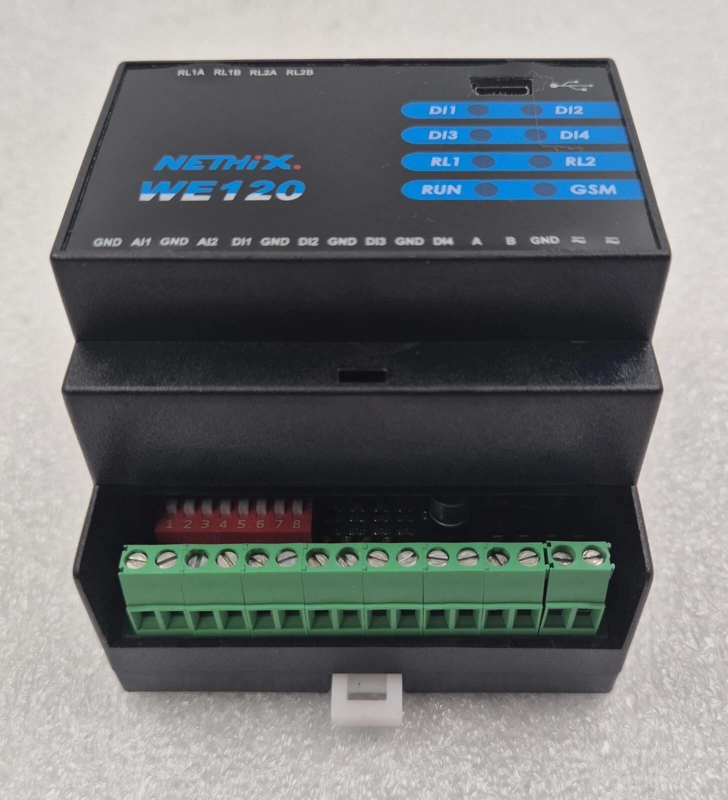 NETHIX WE120 90.01.001 IoT GSM/SMS Compact Remote Control & Monitoring Device