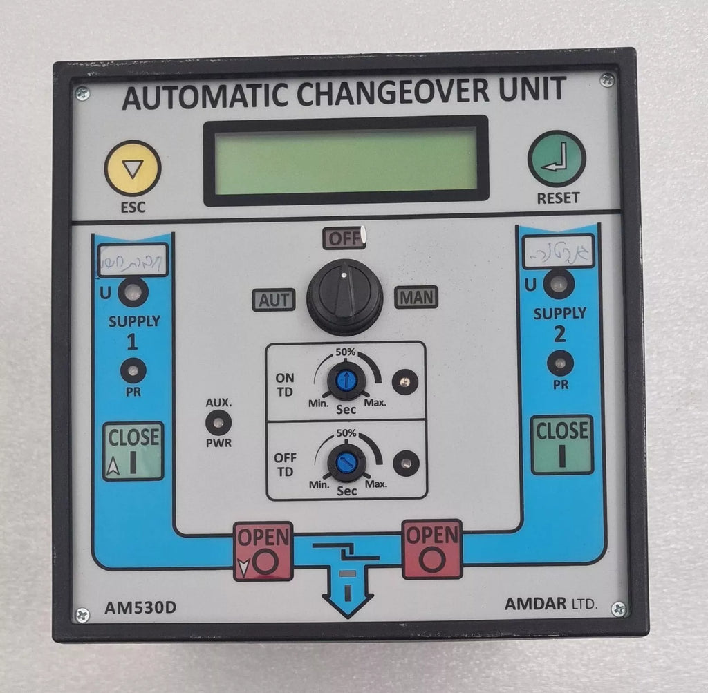 AMDAR AM530D AUTOMATIC CHANGEOVER UNIT Interface Panel VER-1.10-1 1.02