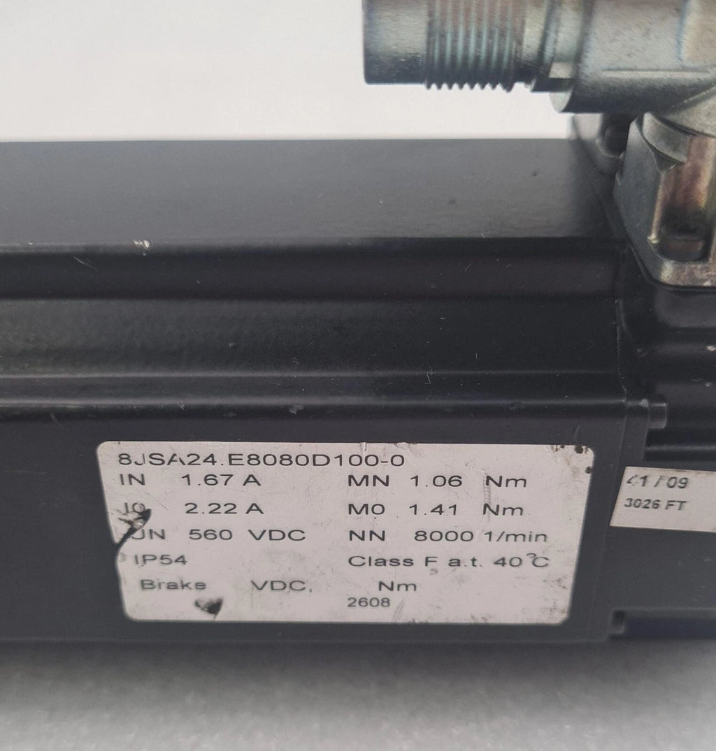 B&R Automation 8JSA24.E8080D100-0 Servo Motor 560VDC 8000rpm