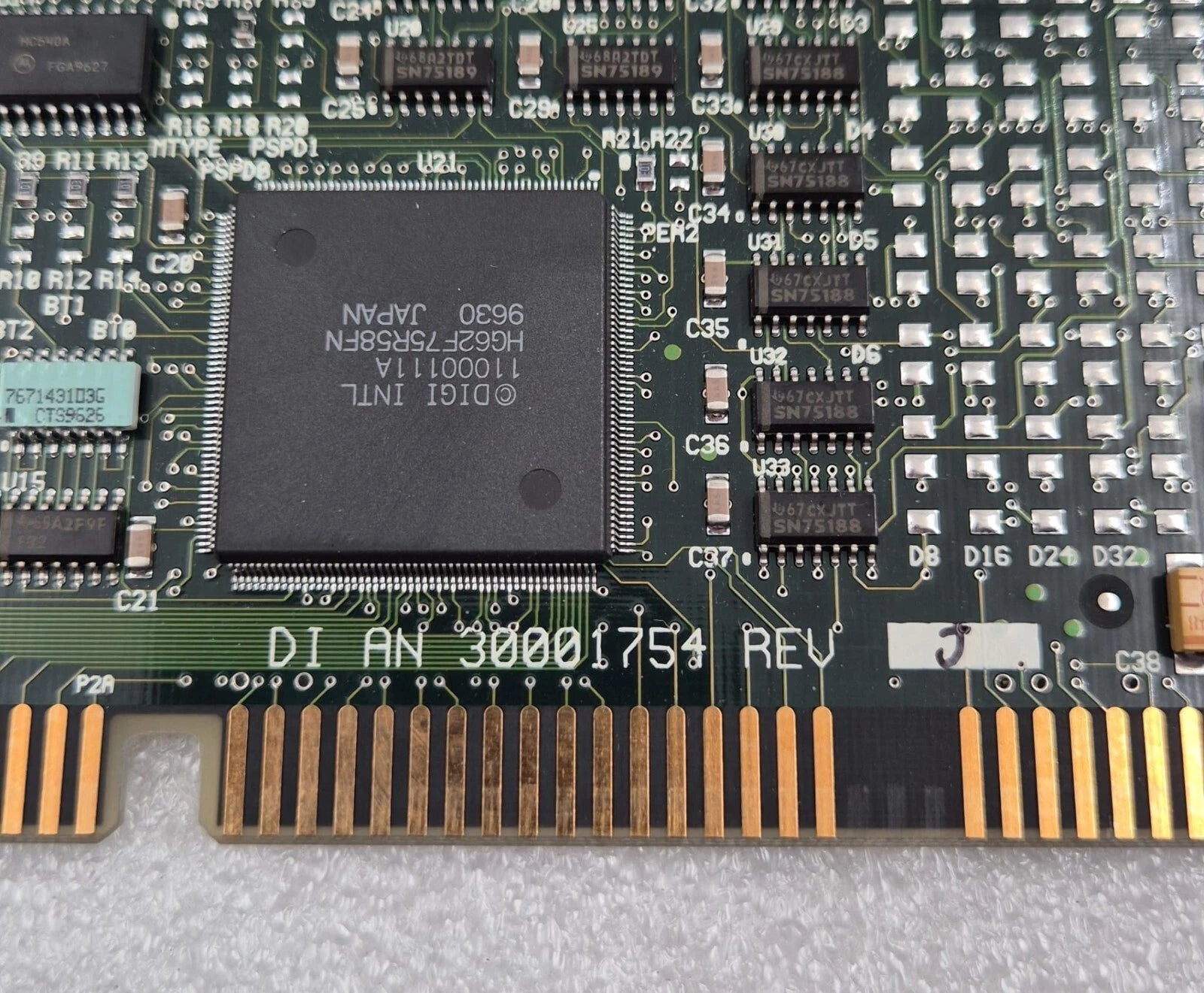 DIGI PC/8e ISA ADAPTER 50000342 DI AN 30001754 55000405 30001752-02 PCB *AS-IS*