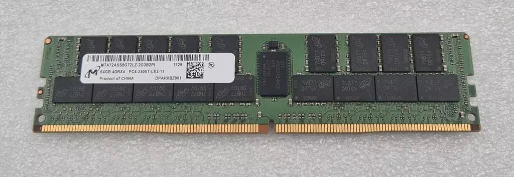 Micron MTA72ASS8G72LZ-2G3B2PI 64GB 4DRX4 DDR4 PC4-2400T Server Memory RAM