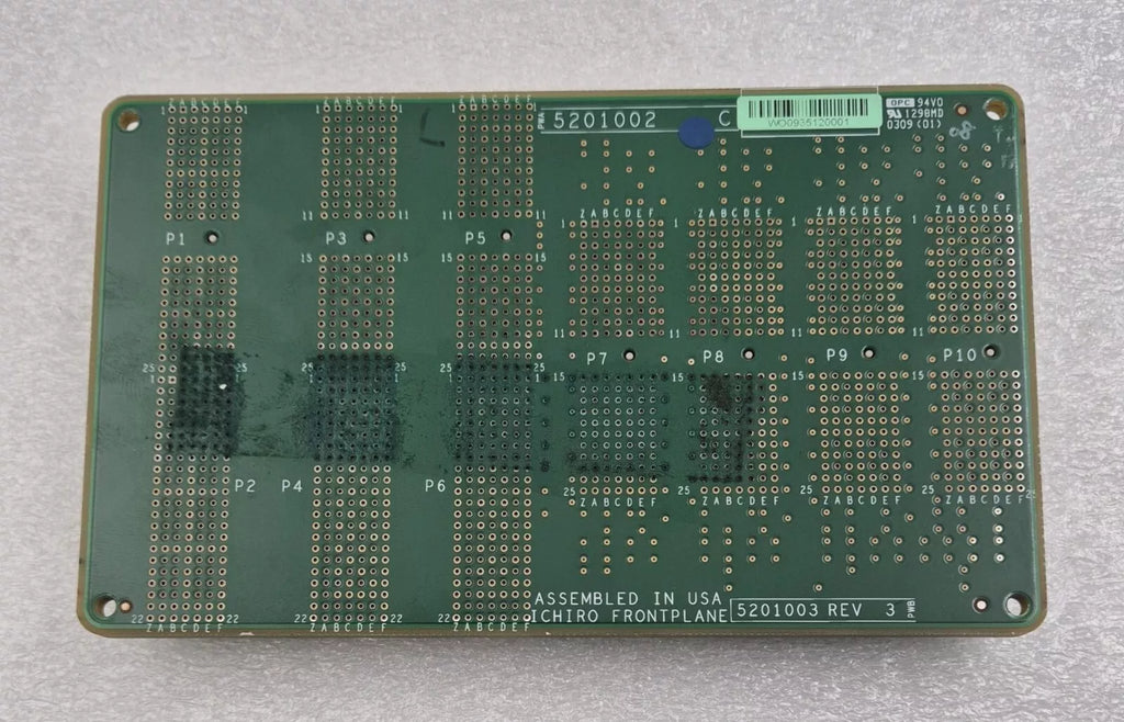 GE LOGIQ Vivid E9 ULTRASOUND ICHIRO FRONTPLANE 5201003 REV 3 / 5201002 C