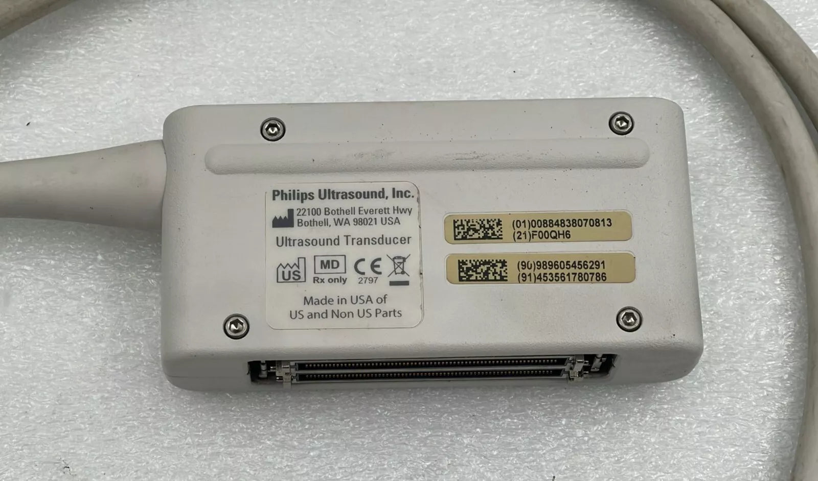 PHILIPS eL18-4 ULTRASOUND Transducer Connector Only **AS IS