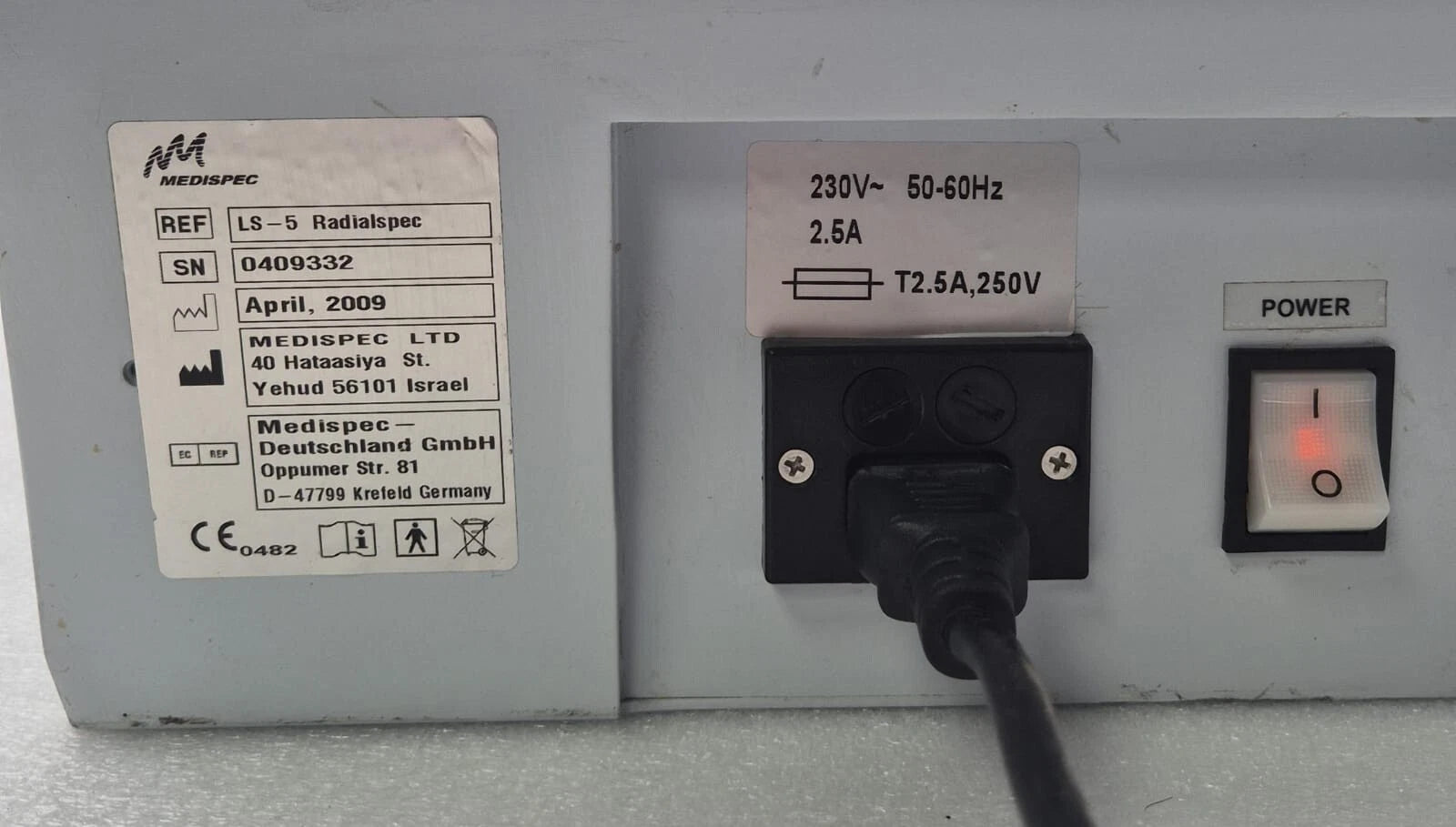 Medispec LS-5 Radialspec (ESWT) & Applicator (button version) **AS IS**
