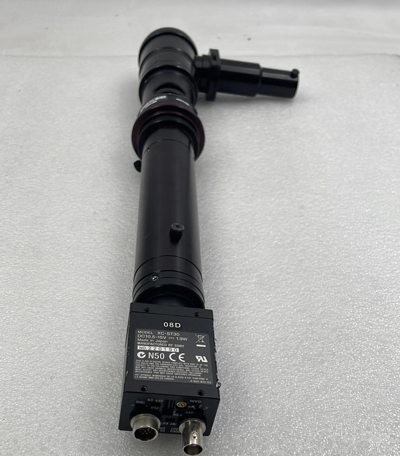 OPTEM 80-02-19 Optical Microscope Zoom Scope 330200 331220 303410 W/Sony XC-ST30