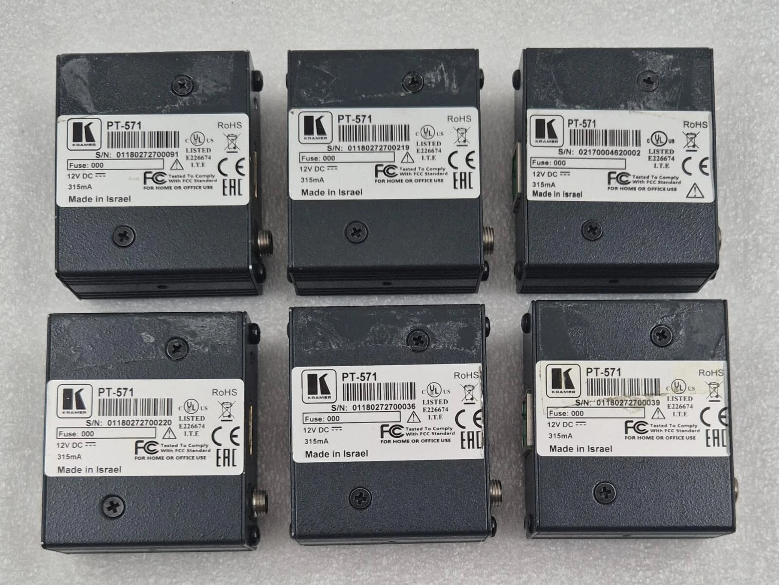 [LOT 6 PAIRS] KRAMER Pico TOOLS PT-572+ HDMI Line Receiver & PT-571 Transmitter