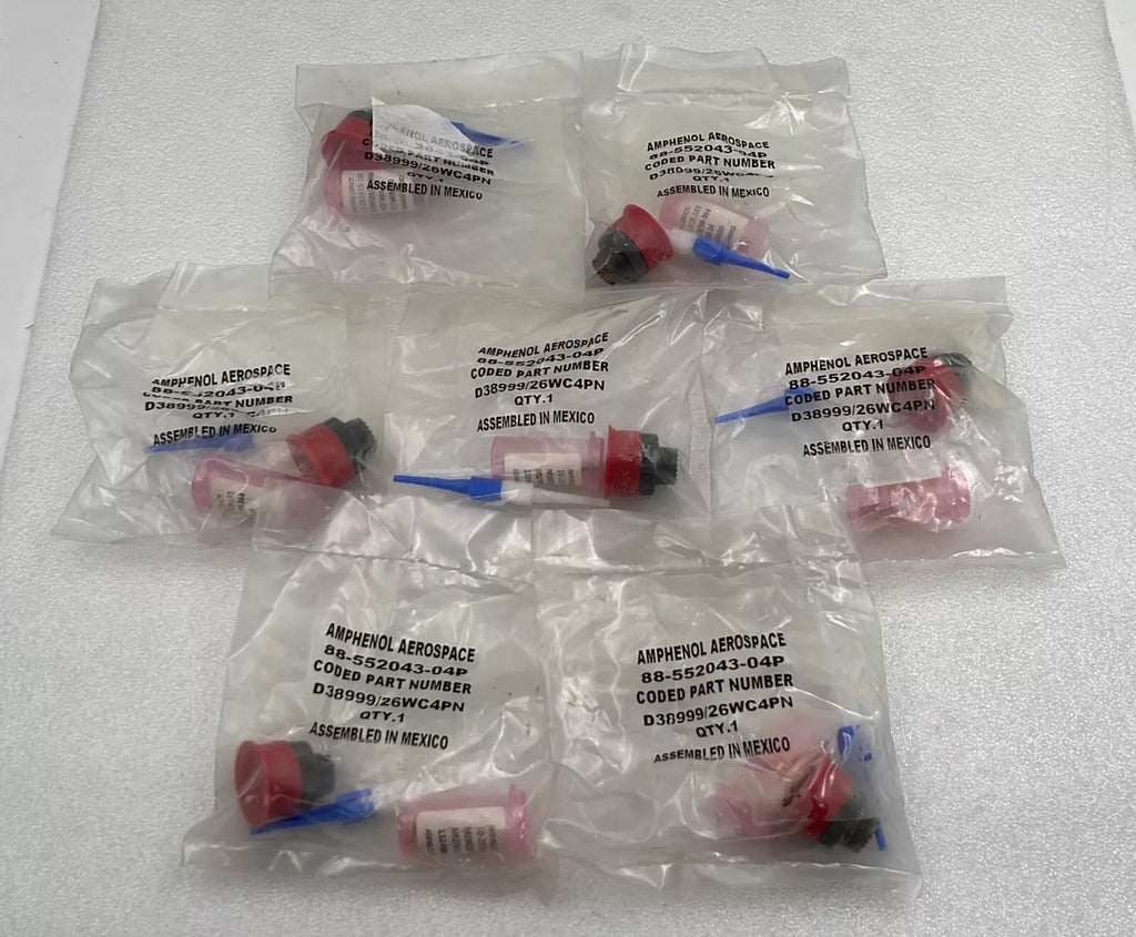 [LOT 7 PCS] Amphenol D38999/26WC4PN Circular MIL Spec Connector
