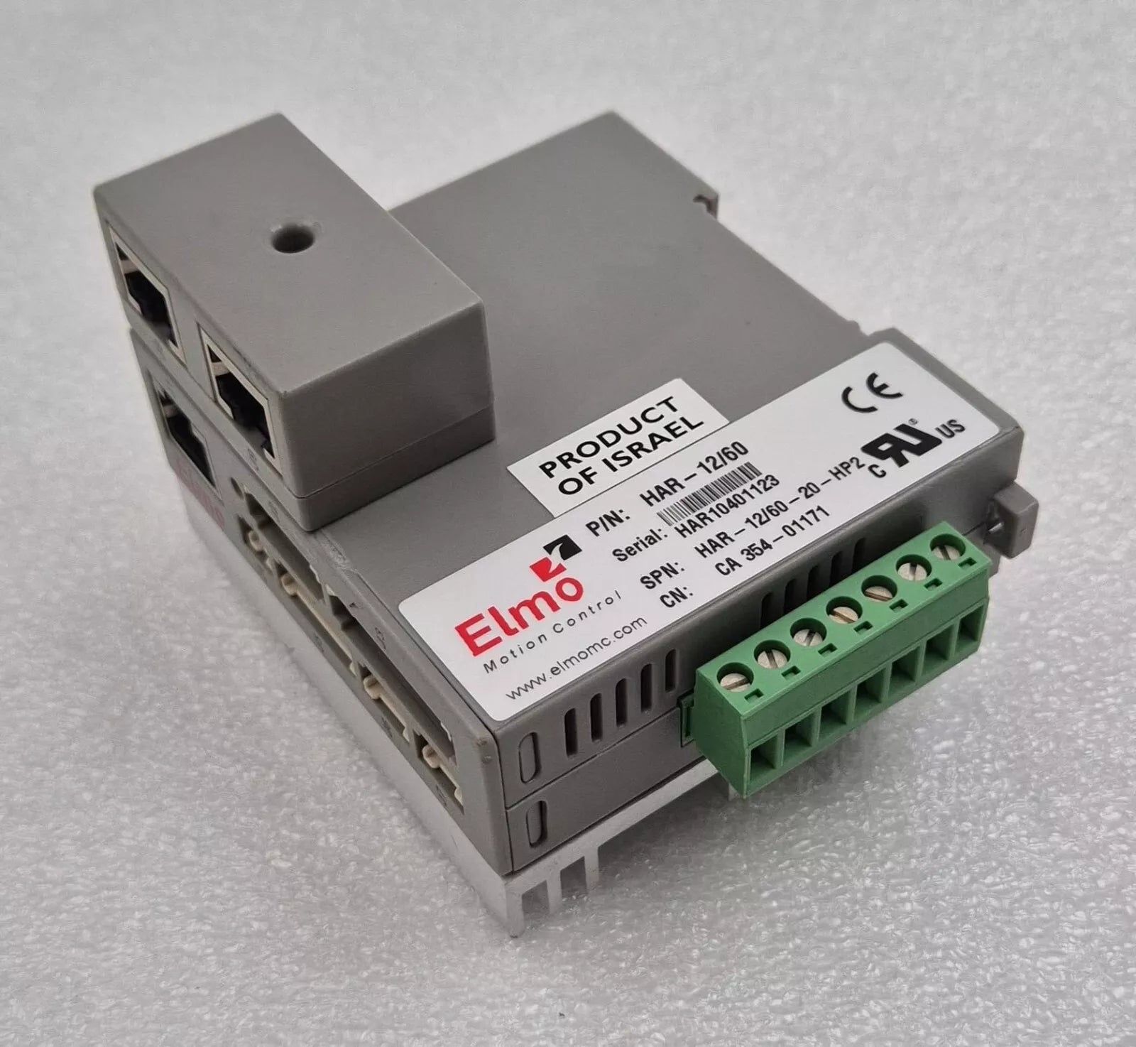 Elmo Motion Control HAR-12/60 HAR-EXTCAN Digital Servo Drive HAR-12/60-20-HP2