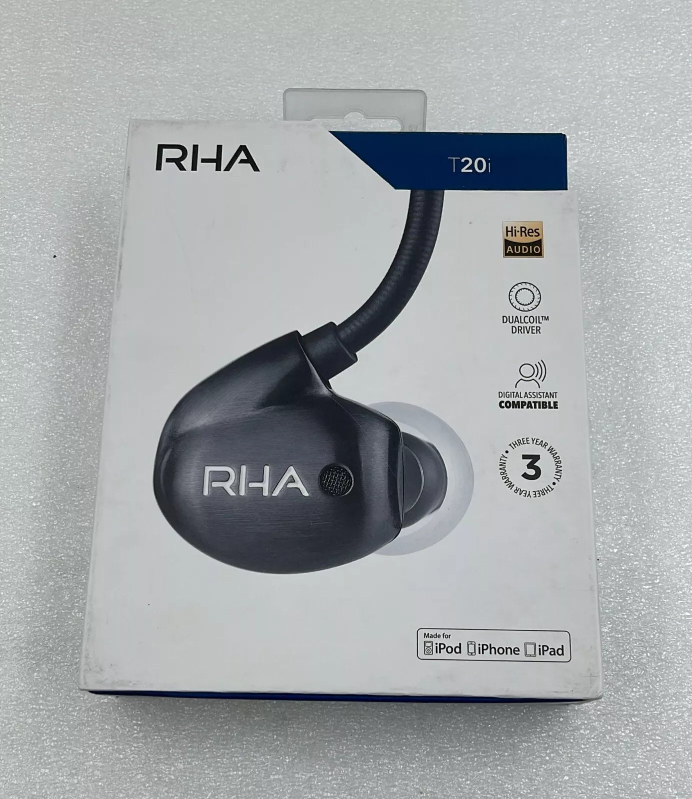 NEW** RHA T20i Fidelity Noise Isolating In-Ear Headphone