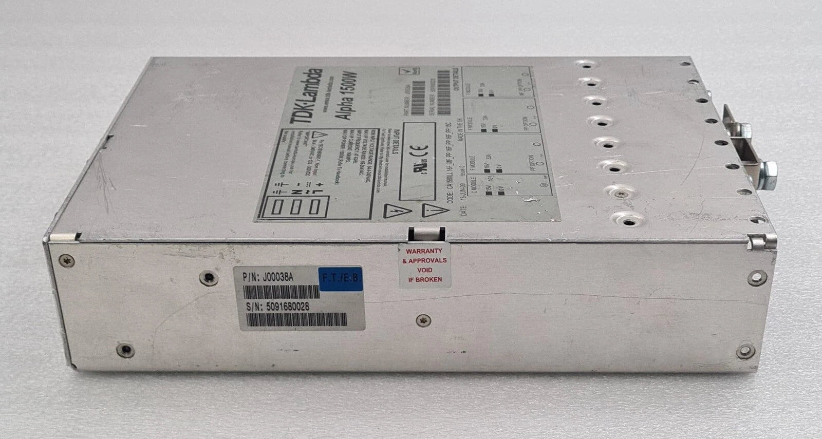 TDK-Lambda Alpha 1500W J00038A CA1500LL Power Supply Module