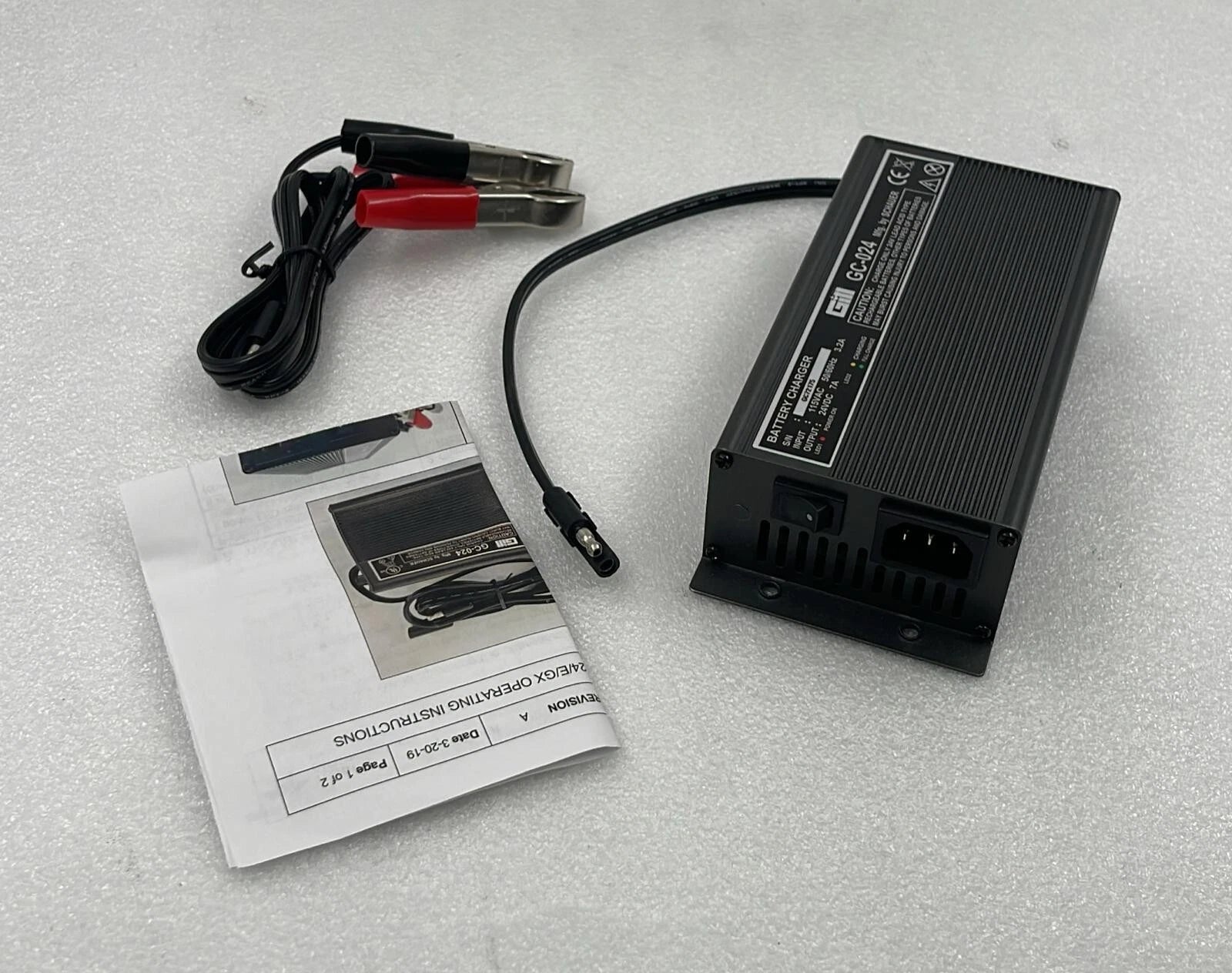 Gill GC-024 Battery Charger 115VAC 50/60Hz 3.2A 24VDC 7A