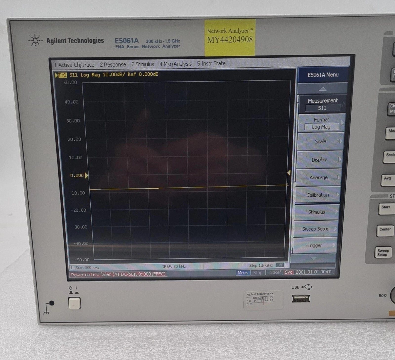 Agilent Technologies E5061A 300kHz - 1.5GHz ENA Series Network Analyzer 015 150
