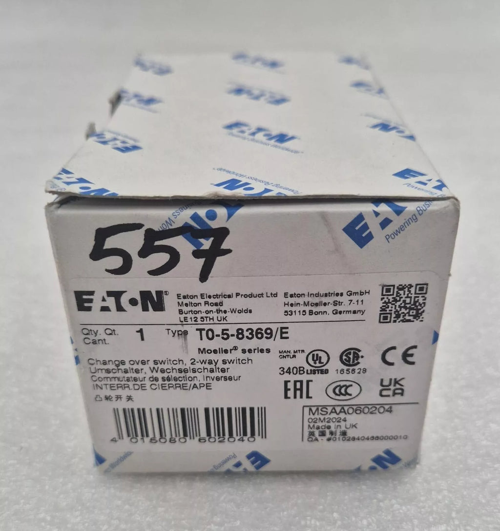 **NEW** Eaton T0-5-8369/E Toggle Switch Kit T0-5-8369 Change over switch 2-way