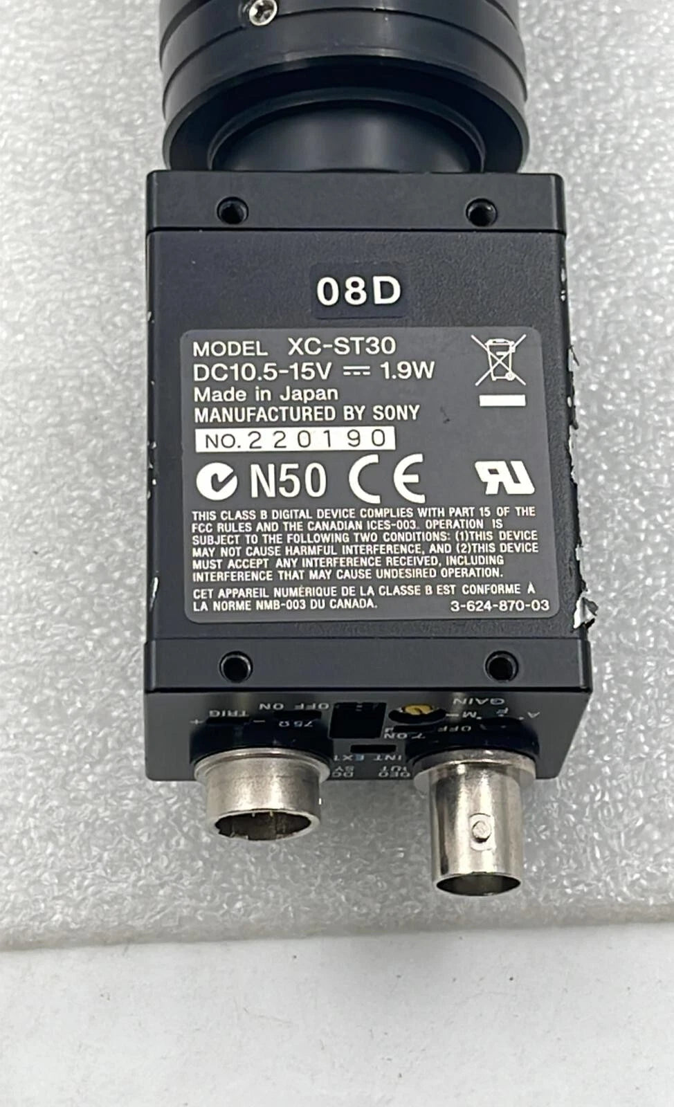 OPTEM 80-02-19 Optical Microscope Zoom Scope 330200 331220 303410 W/Sony XC-ST30