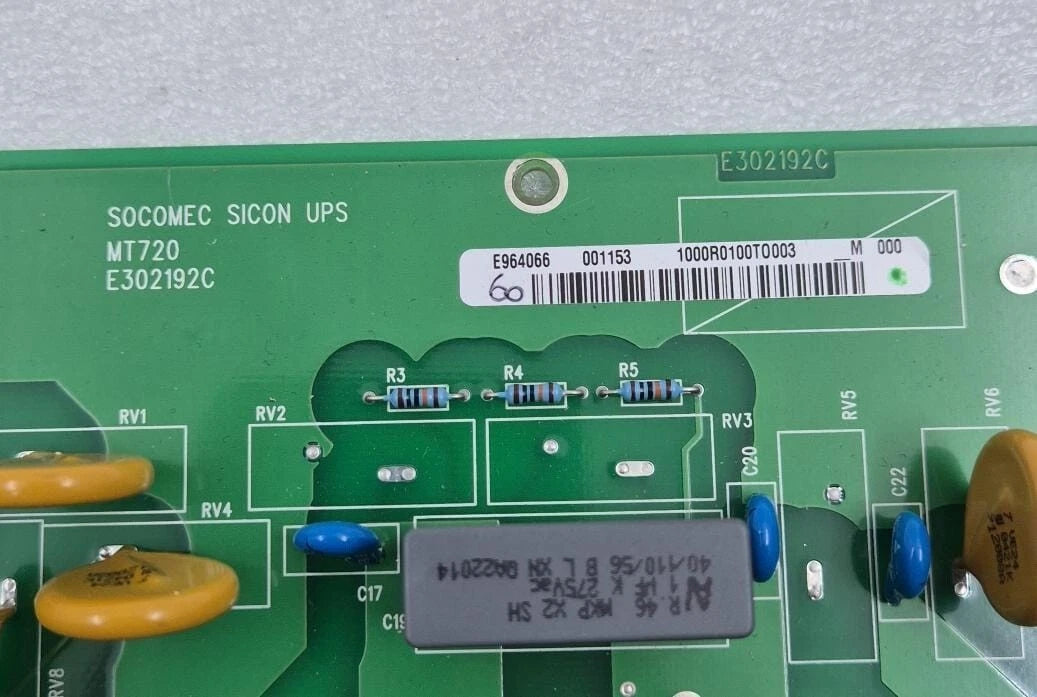 SOCOMEC SICON UPS MT720 E302192C E964066 Main Power PCB Board for IT-SWITCH M.E.