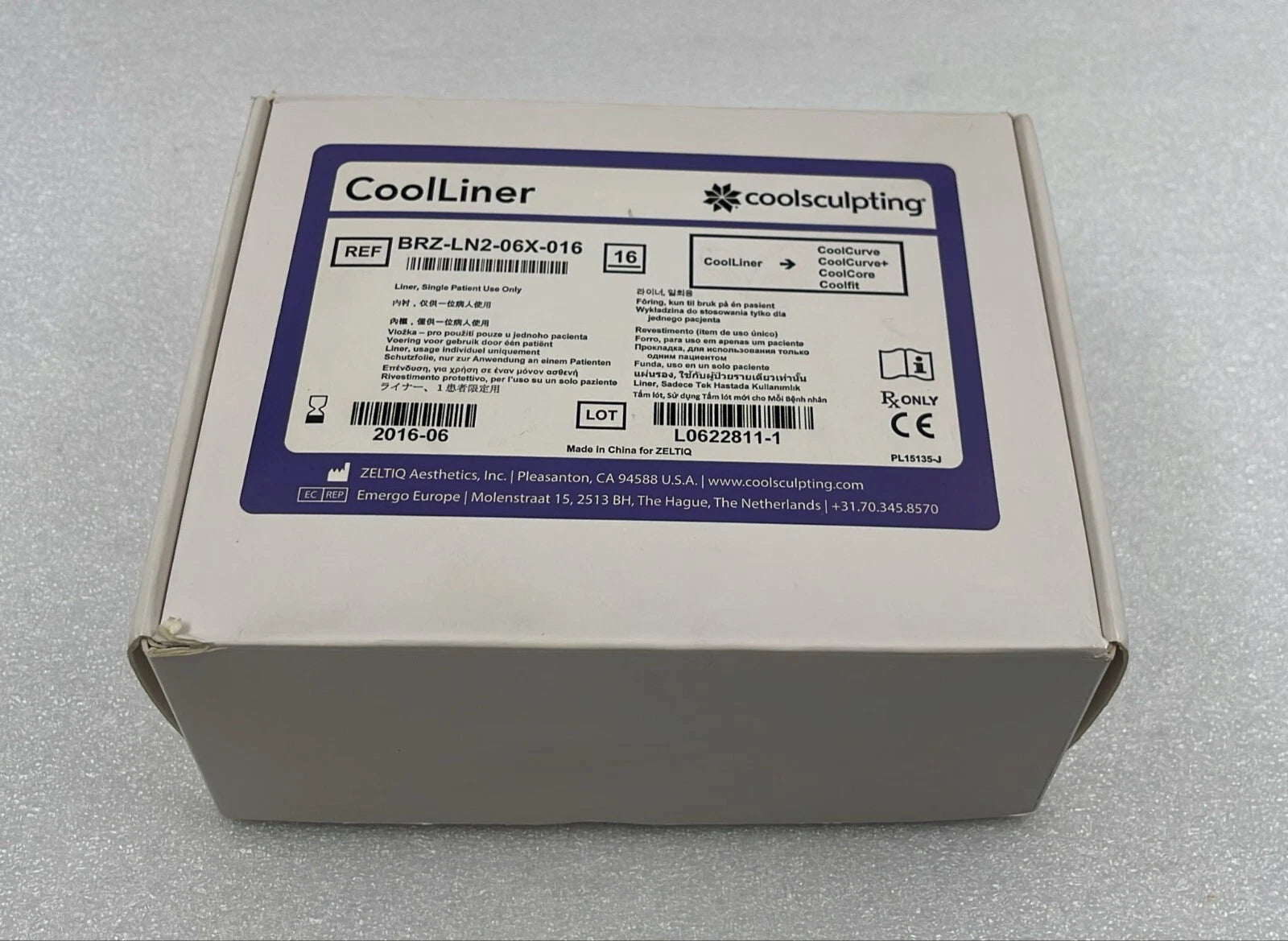 Zeltiq Aesthetics CoolSculpting CoolLiner BRZ-LN2-06X-016 disposable liner lot of 14