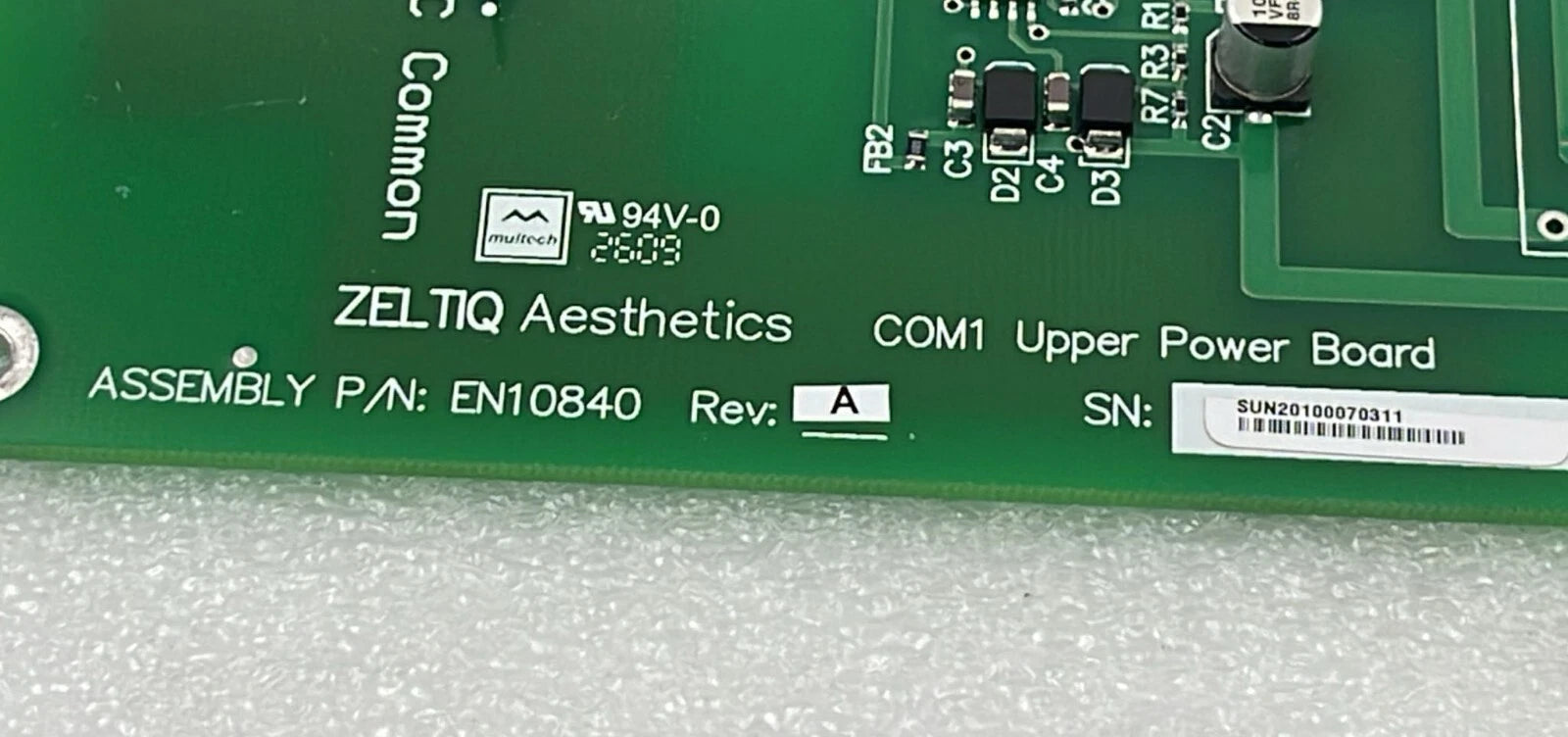 Zeltiq Aesthetics CIB board EN10856 SA13323 PCB 10855 medical system control interface board