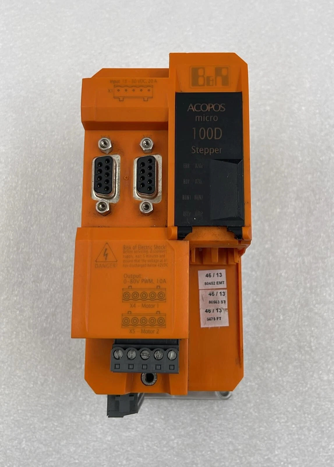 B&R Automation ACOPOS Micro 100D STEPPER Servo Drive 80SD100XD.C044-01 REV I0