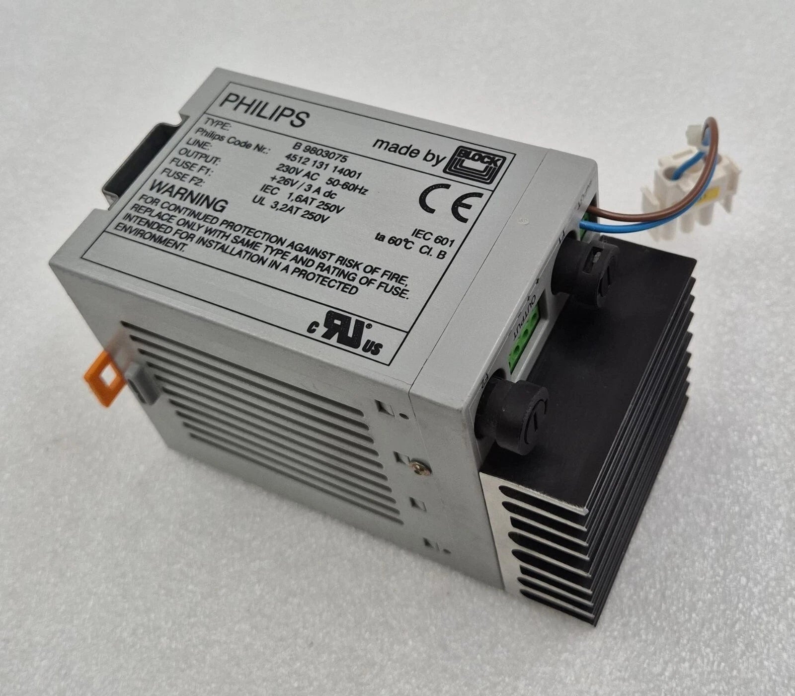 Philips B 9803075 Power Supply 4512 131 14001 230VAC By BLOCK