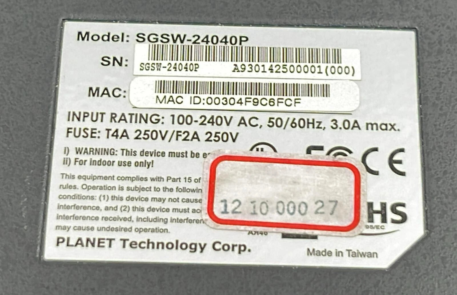 Planet SGSW-24040P 24-Port Gigabit PoE Managed Stackable Switch