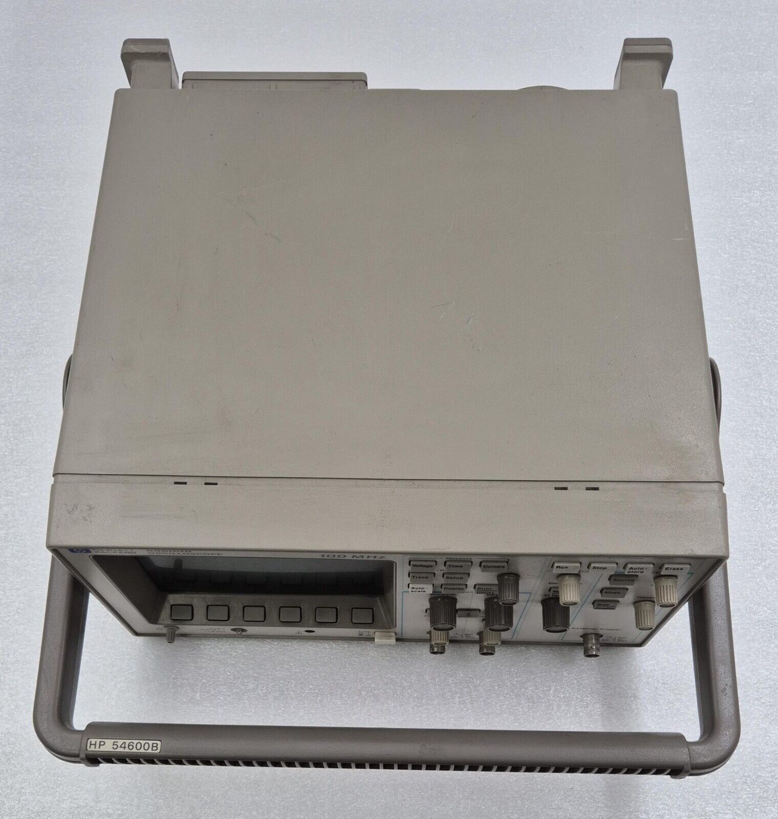 HP 54600B Oscilloscope 100MHz W/ 54652B RS-232 Parallel Interface Module *AS-IS*
