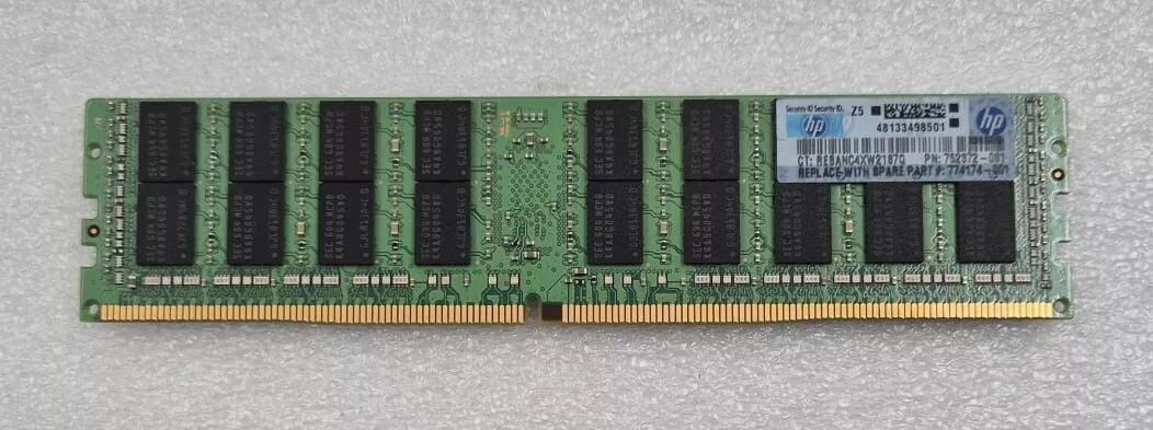 [LOT 8] SAMSUNG 32GB 4DRx4 PC4-2133P M386A4G40DM0-CPB2Q DDR4 RAM HP 752372-081