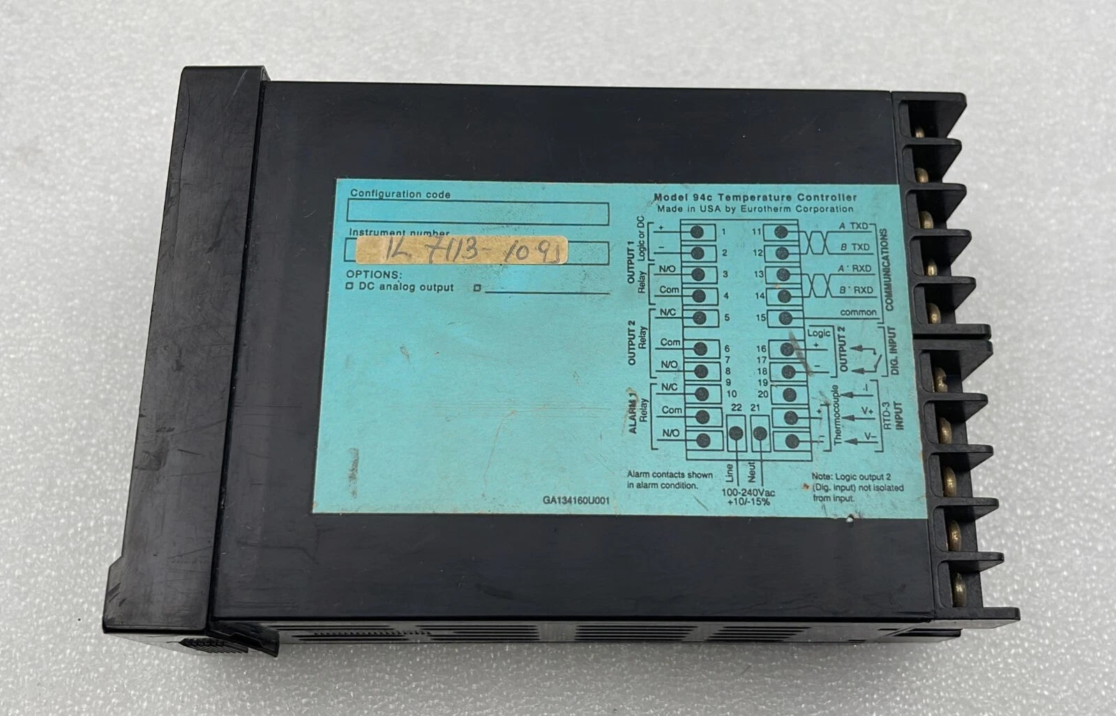 Eurotherm 94c Temperature Controller