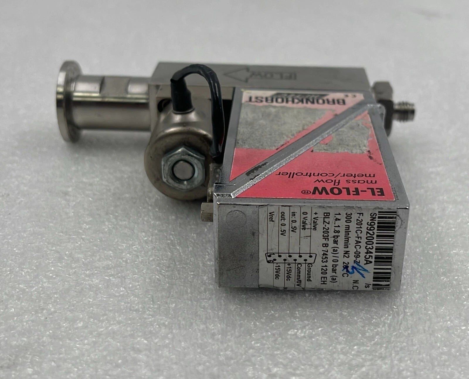BronkHorst EL-FLOW F-201C-FAC-09-Z Mass Flow Meter Controller 1.4-1.8bar