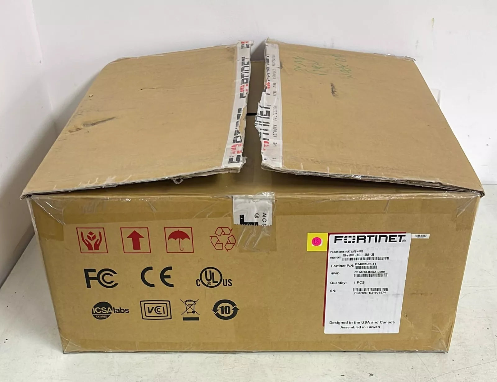 Fortinet FG-600E FortiGate 600E Network Security Firewall W/ WT-10G-SFP+-T-FN