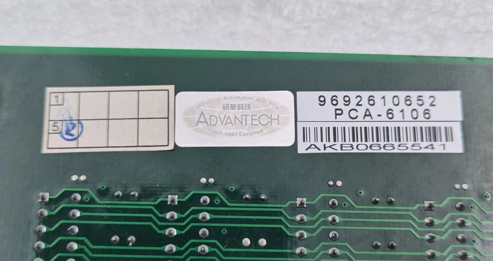 Advantech PCA-6106-B Rev. B1 1902610662 Backplane Board