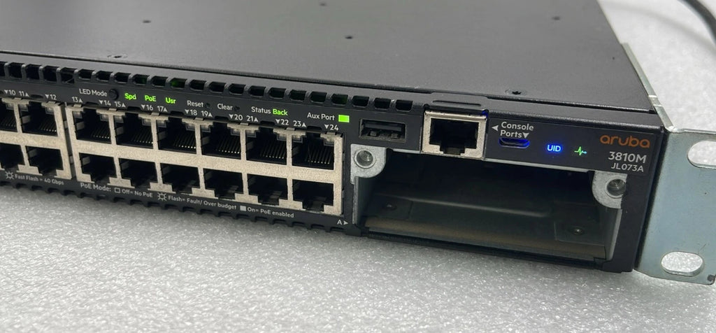 HPE Aruba 3810M JL073 24Port PoE+ Switch