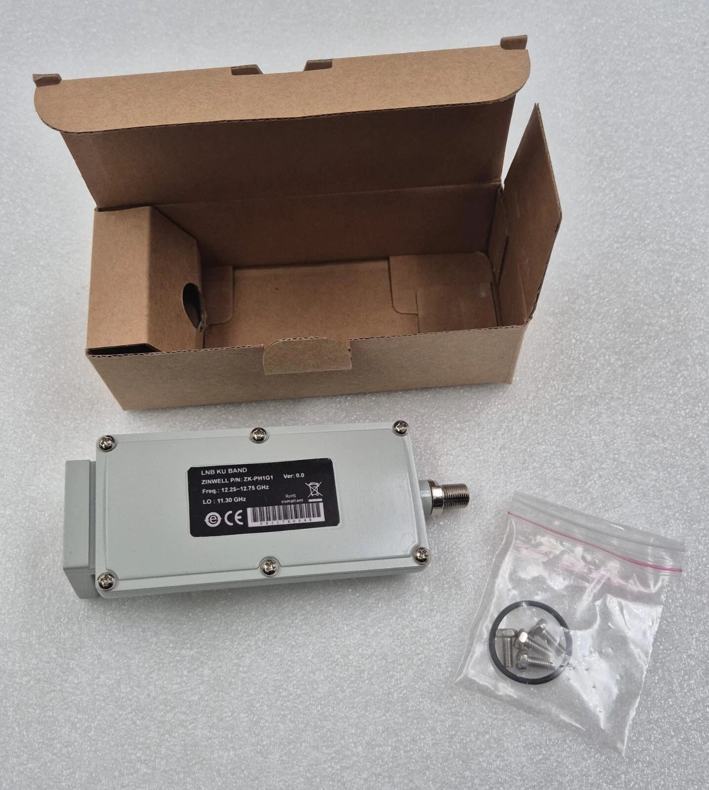 **NEW** ZINWELL ZK-PH1G1 LNB KU BAND Freq 12.25-12.75 GHz