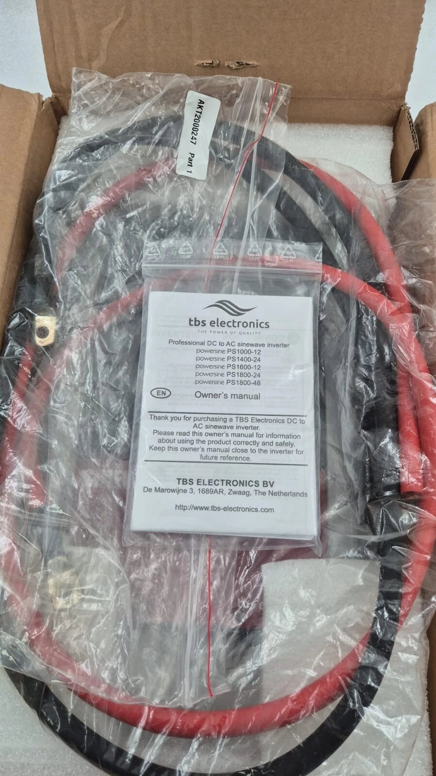 TBS Powersine 1600-12 1600W 12V to 230V true sinewave inverter