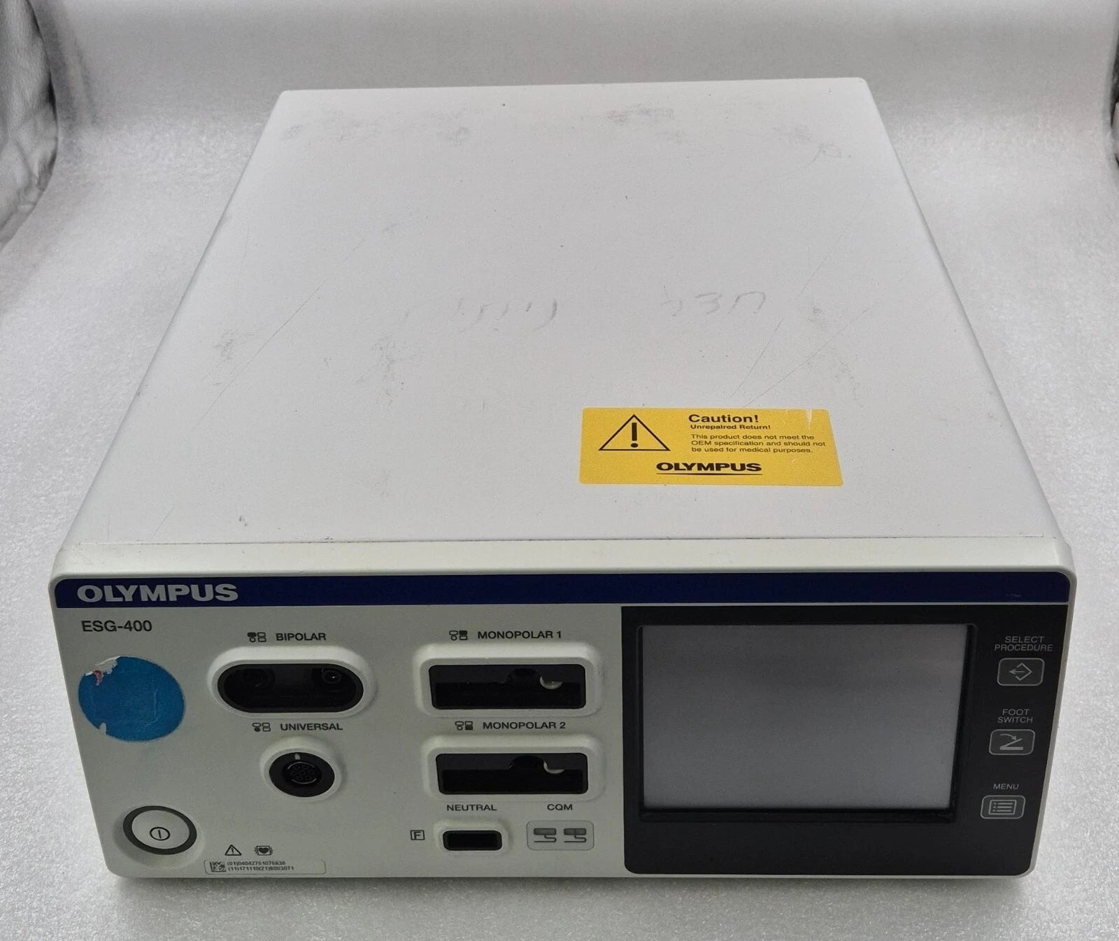 OLYMPUS PK TECHNOLOGY ESG-400 HF GENERATOR UNIT WB91051W **FOR PARTS**
