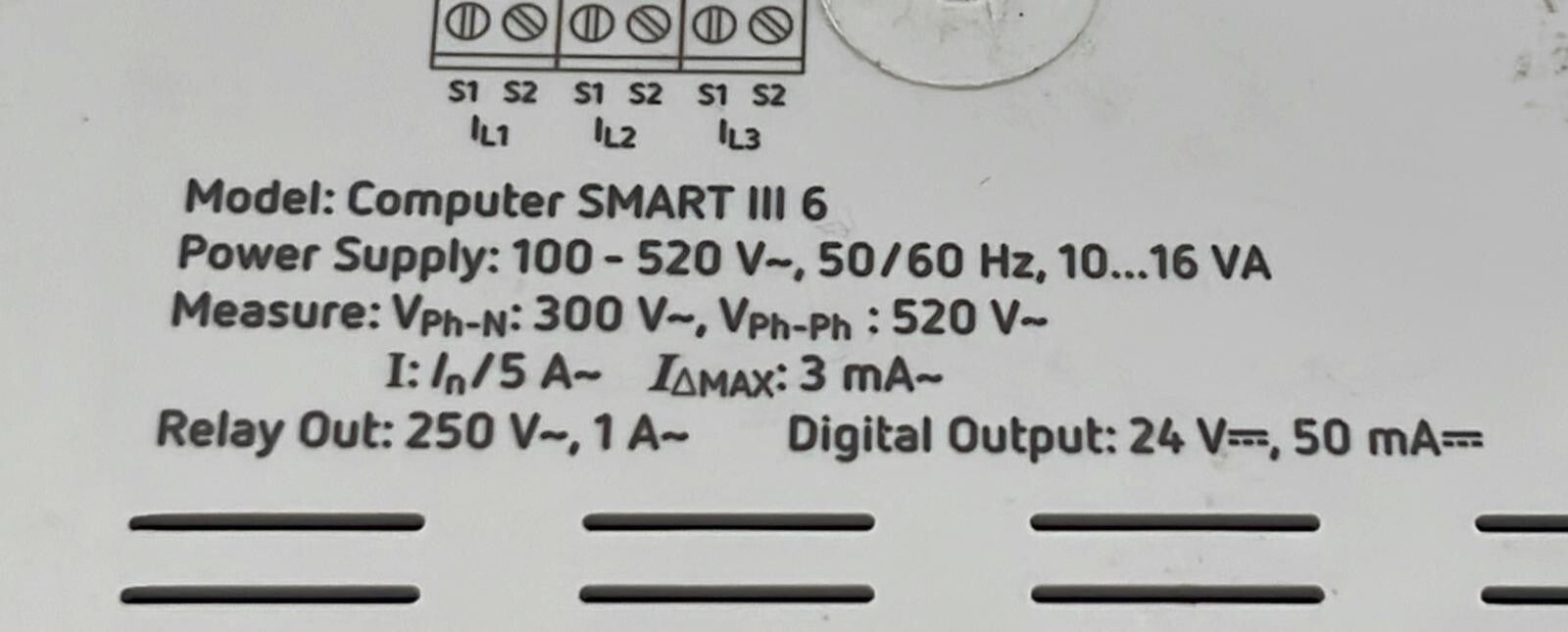 Circutor Computer SMART III 6 Power factor regulator