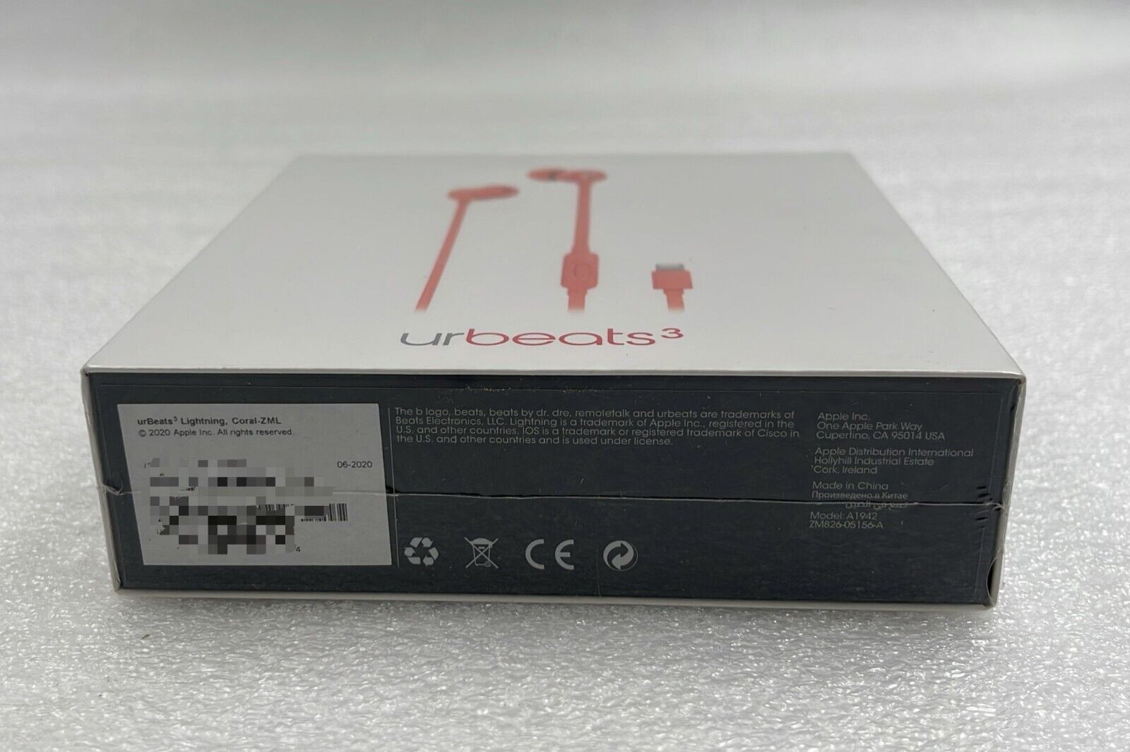 [LOT 7 PCS] *NEW OEM* Apple Beats by Dr.Dre urBeats3 Wireless Lightning Coral