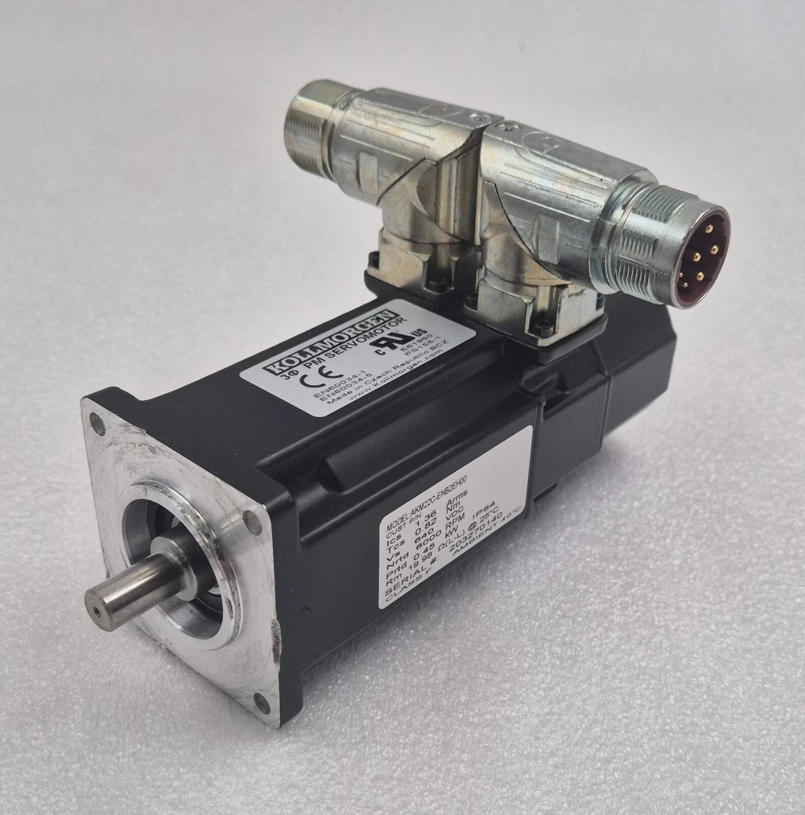 Kollmorgen AKM22C-ENB2EH00 PM Servo Motor 6000 RPM 0.45 kW