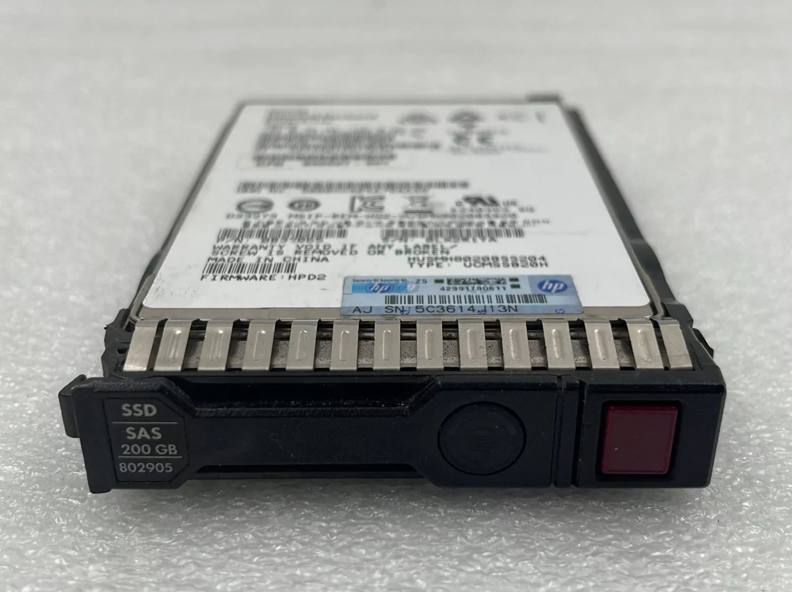 [LOT 3] HP 200G SSD SAS 2.5" EO0200JEFPD 765290-001 Server Hard Drive 802597-001