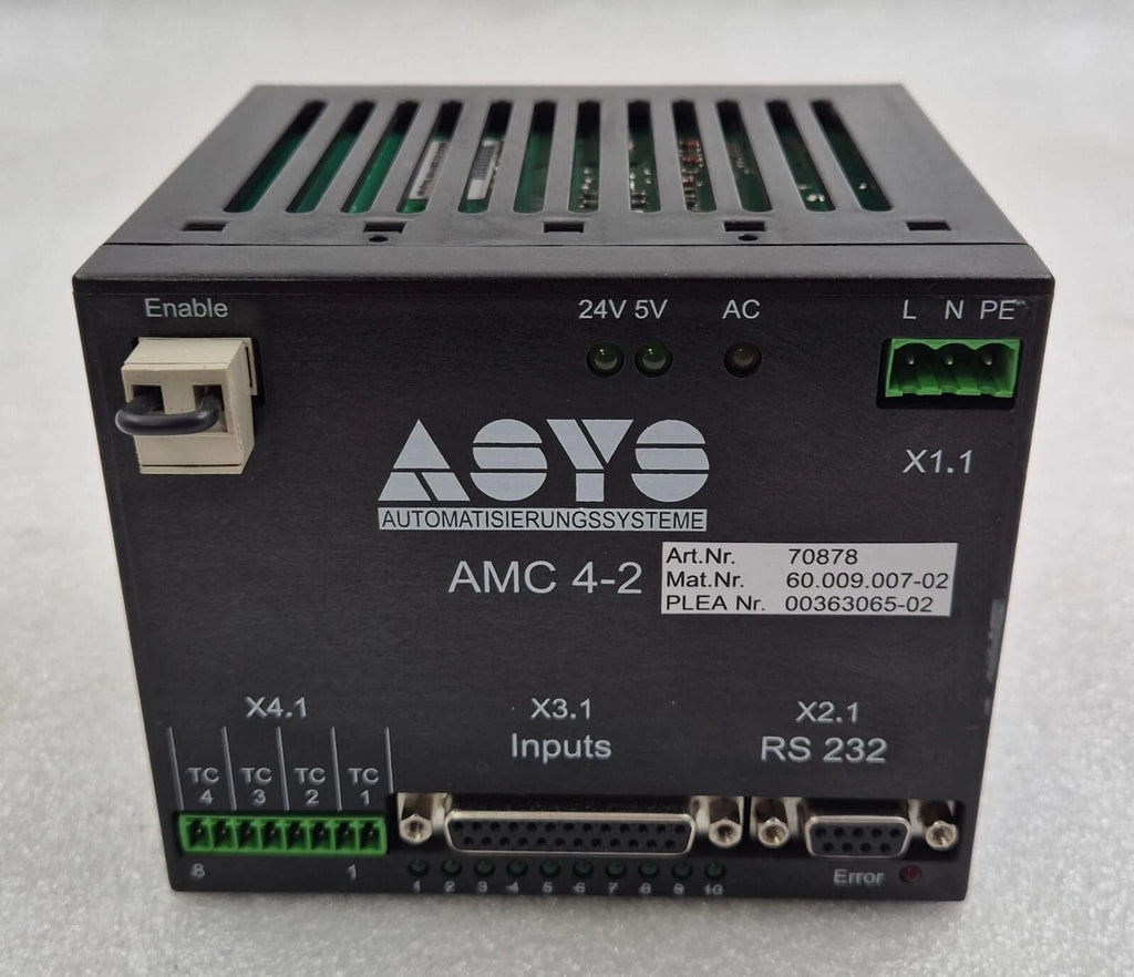 ASYS AMC 4-2 70878 v2.2 230V/115V RS 232 Controller 60.009.007-02