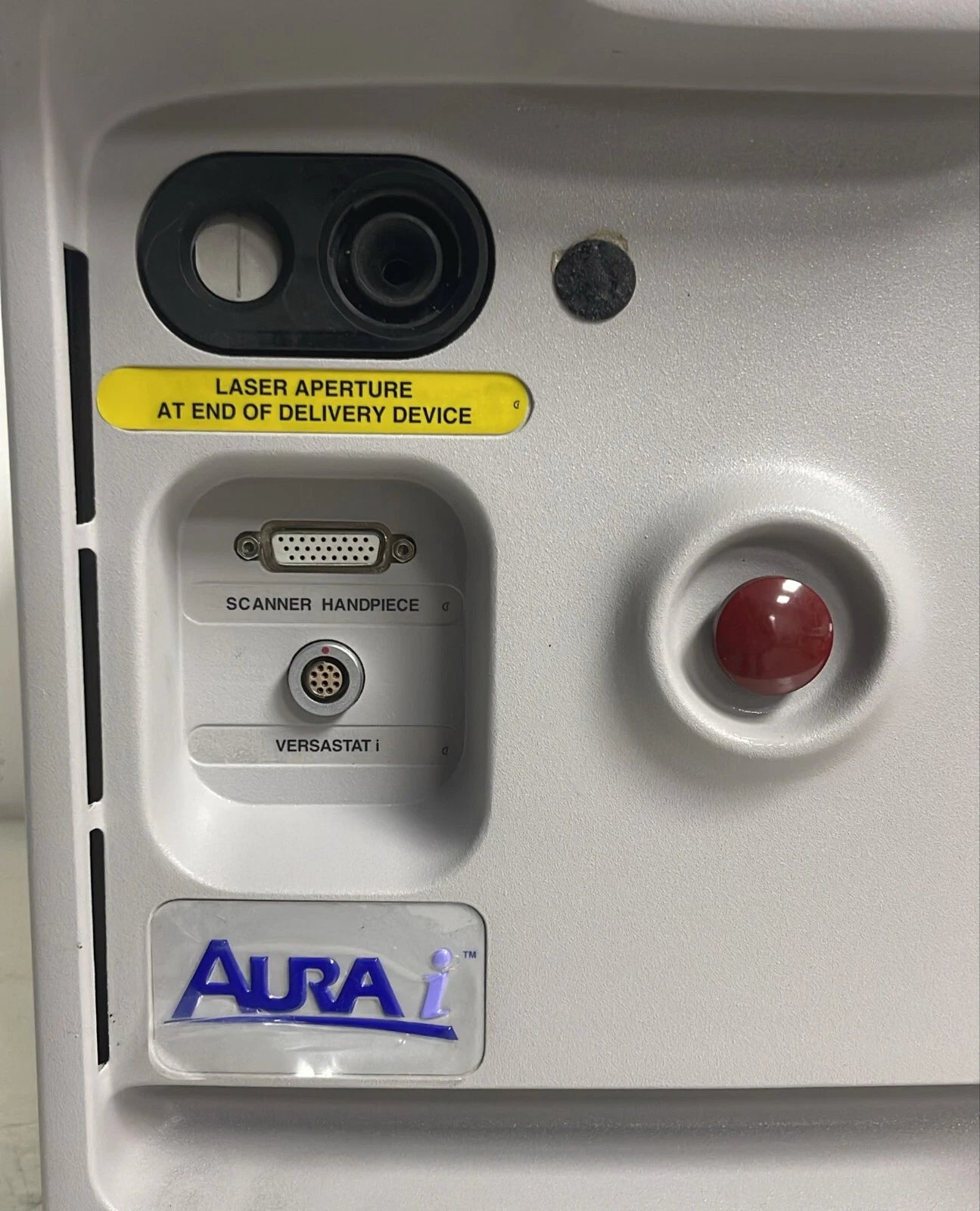 LaserScope emergency stop and key switch detail