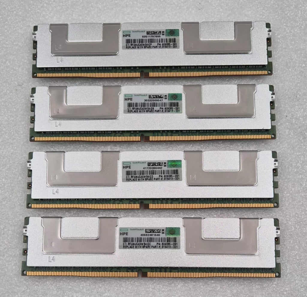 [LOT 4 PCS] SAMSUNG 64GB 4DRx4 PC4-2400T M386A8K40BM1-CRC4Q DDR4 Server RAM -HPE