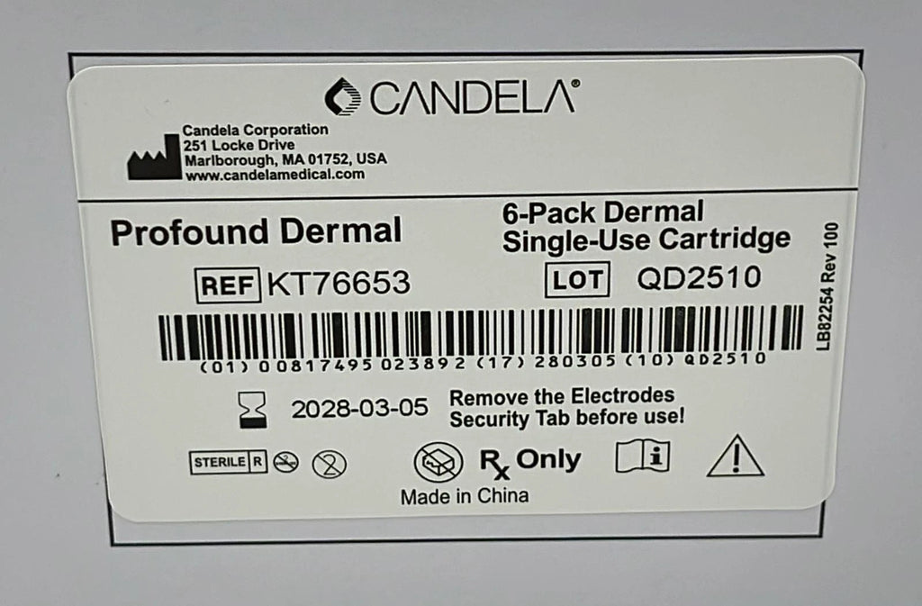 Syneron Candela Profound Dermal Cartridge KT76653 AS77795