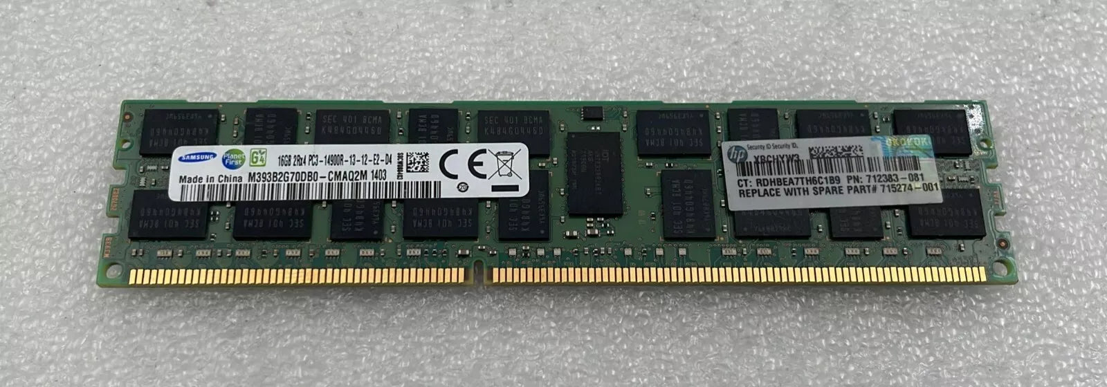 [LOT 12] SAMSUNG 16GB 2Rx4 PC3-14900R DDR3 M393B2G70DB0-CMAQ2M Server Memory RAM
